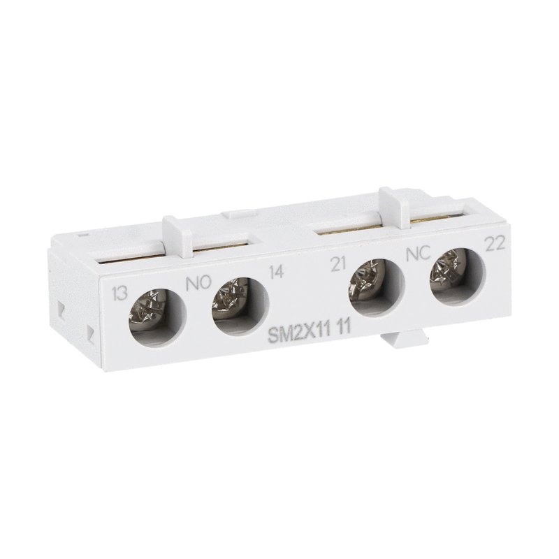 Lovato SM Auxiliary Contacts | 1NO+1NC, Front & Side MPCB Accessories | نقاط مساعدة لوفاتو SM لقاطع حماية المحرك | 1NO+1NC أمامي وجانبي