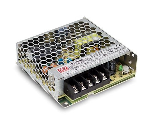 MEAN WELL LRS-75 official manufacturer product photo; output and option label may differ | مين ويل