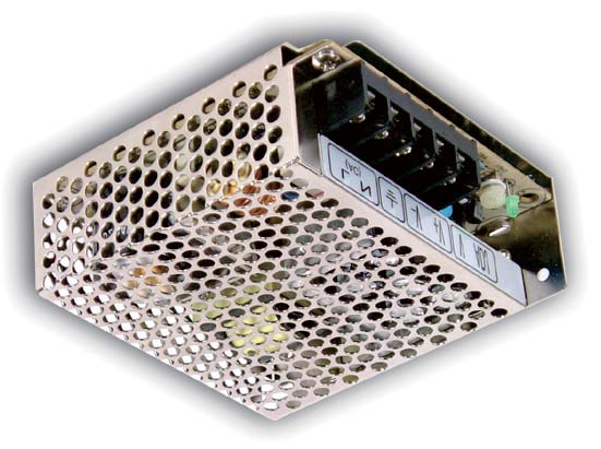 MEAN WELL RS-50 official manufacturer product photo; output and option label may differ | مين ويل