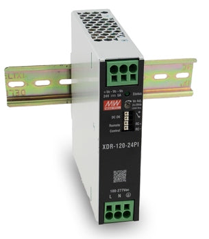 MEAN WELL XDR-120 official manufacturer product photo; output and option label may differ | مين ويل