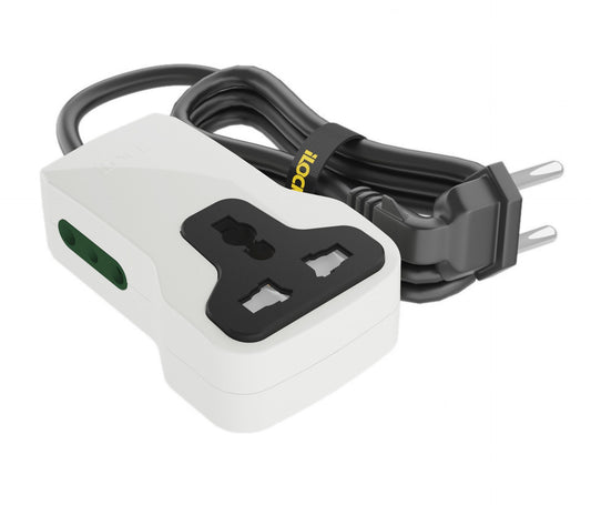 iLock Mini Power Strip 3 Outlets 2 Schuko + 1 Universal Socket – مشترك كهرباء آي لوك
