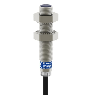 XS608B1PAL2 حساس بروكسيميتي حثي, ستانلس ستيل M8, 12–48 VDC تيار مستمر, 2 متر كابل, Spark