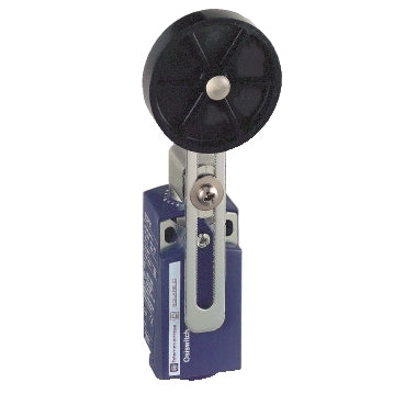 XCKP2149G11 Telemecanique limit switch with plastic roller lever Ø50, 1NC+1NO, Pg11, blue housing, Spark