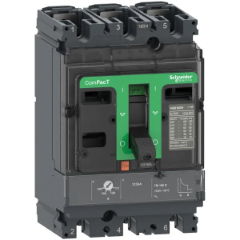 Schneider Electric C10N3TM100 ComPacT NSX MCCB NSX100N 3P 100A 50kA TMD Trip Unit
