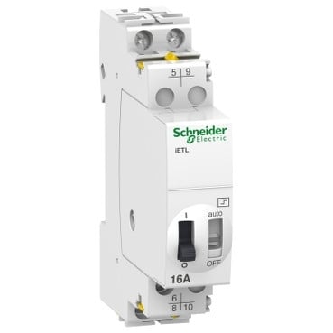 Schneider Electric A9C32816 Acti9 iETL 16A impulse relay extension, 2P, 1C/O + 1NO