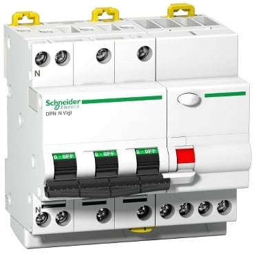 Schneider Electric A9D31725 RCBO Circuit Breakers | iDPN Vigi