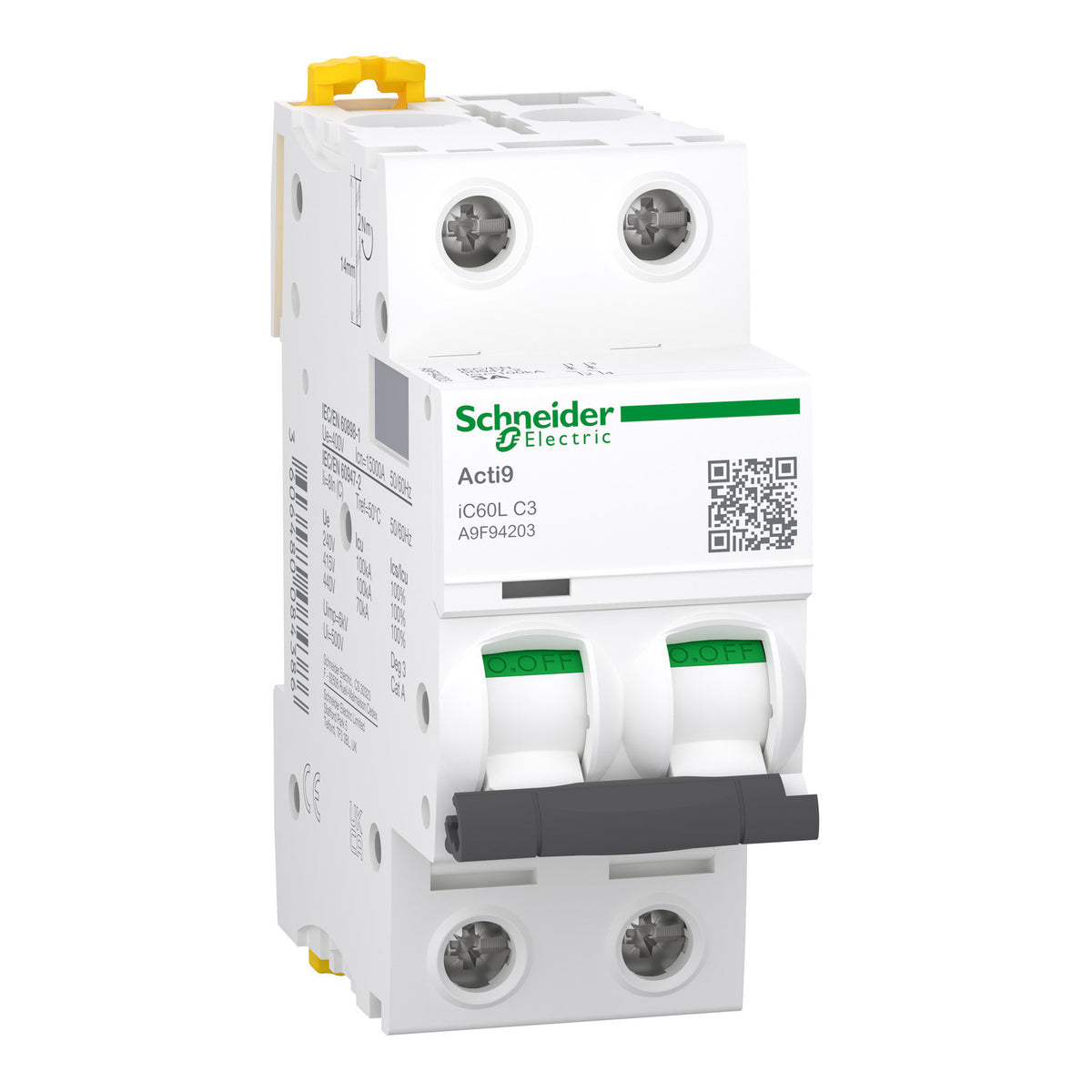Schneider Electric A9F94203 Miniature Circuit Breakers MCB | iC60L