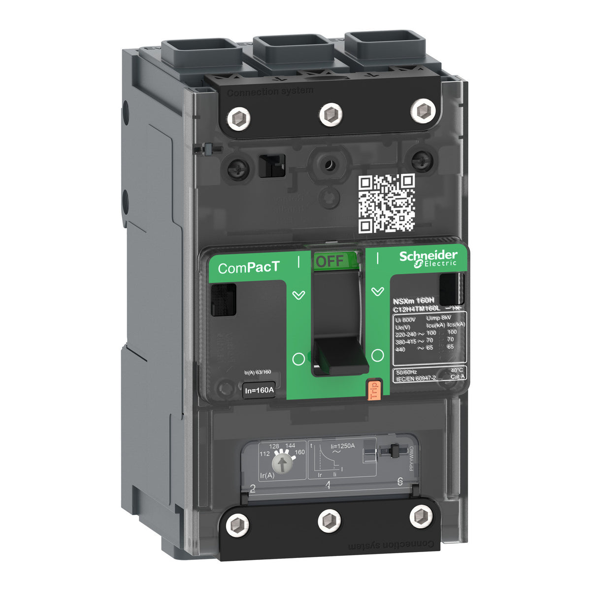 Schneider Electric C12E3TM160L Molded Case Circuit Breakers MCCB | NSXm