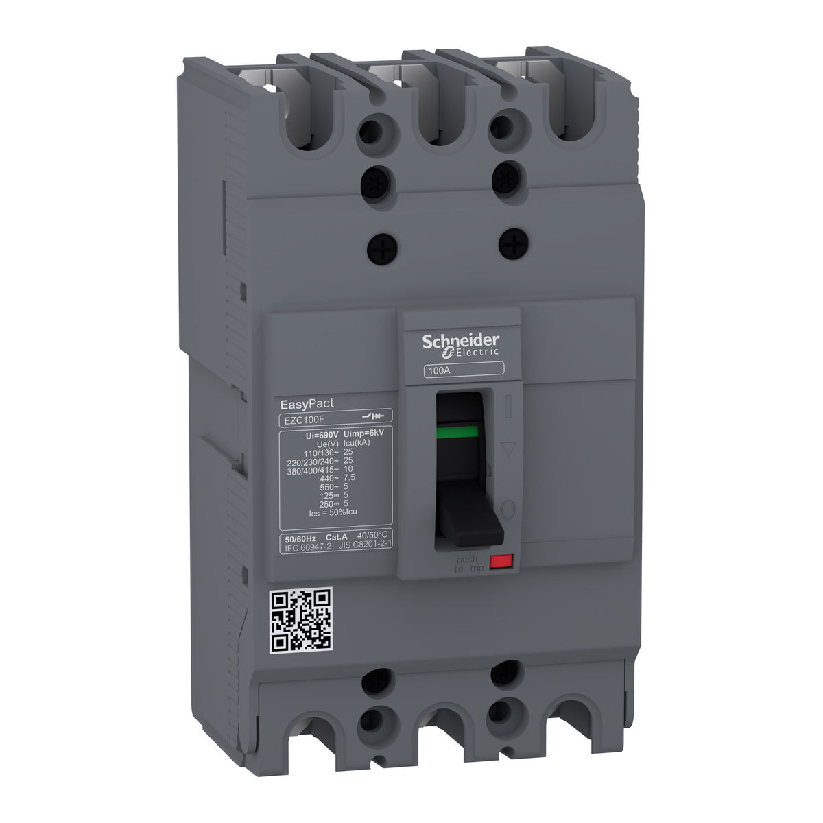 Schneider Electric EZC100F3015 Molded Case Circuit Breakers MCCB | Easypact EZC100F