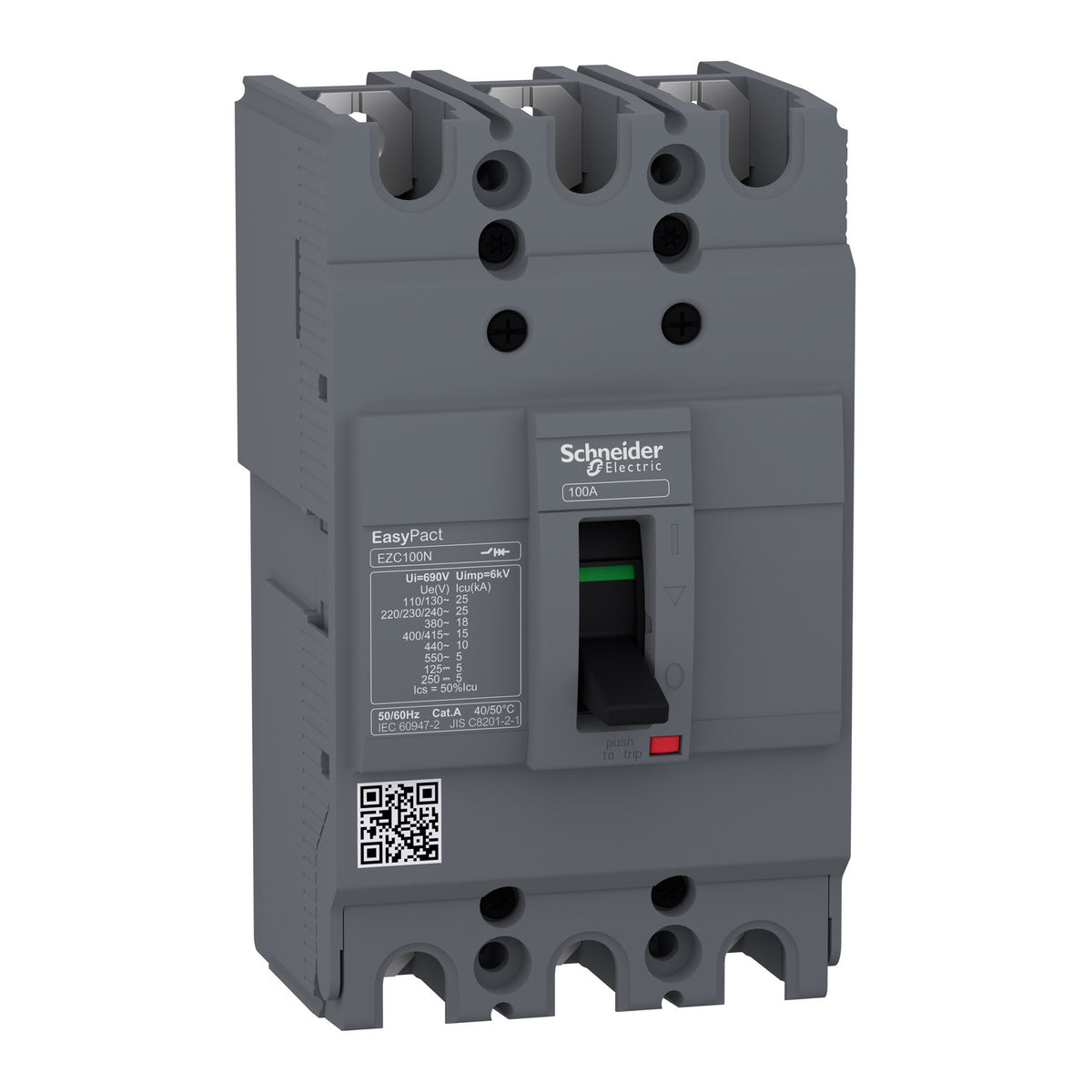Schneider Electric EZC100N3060 Molded Case Circuit Breakers MCCB | Easypact EZC100N