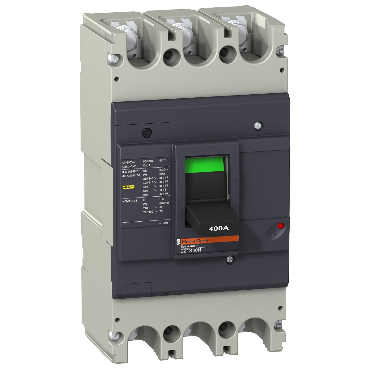 Schneider Electric EZC400H3400 Molded Case Circuit Breakers MCCB | Easypact EZC400H