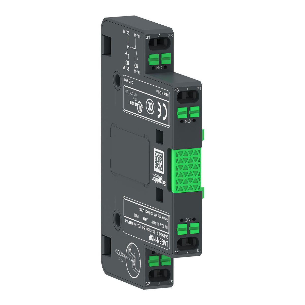 Schneider Electric LAG8N113P Electrical Auxiliary Contacts & Accessories | TeSys Giga