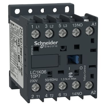 Schneider Electric LC1K0610B7 Motor Contactors | TeSys K