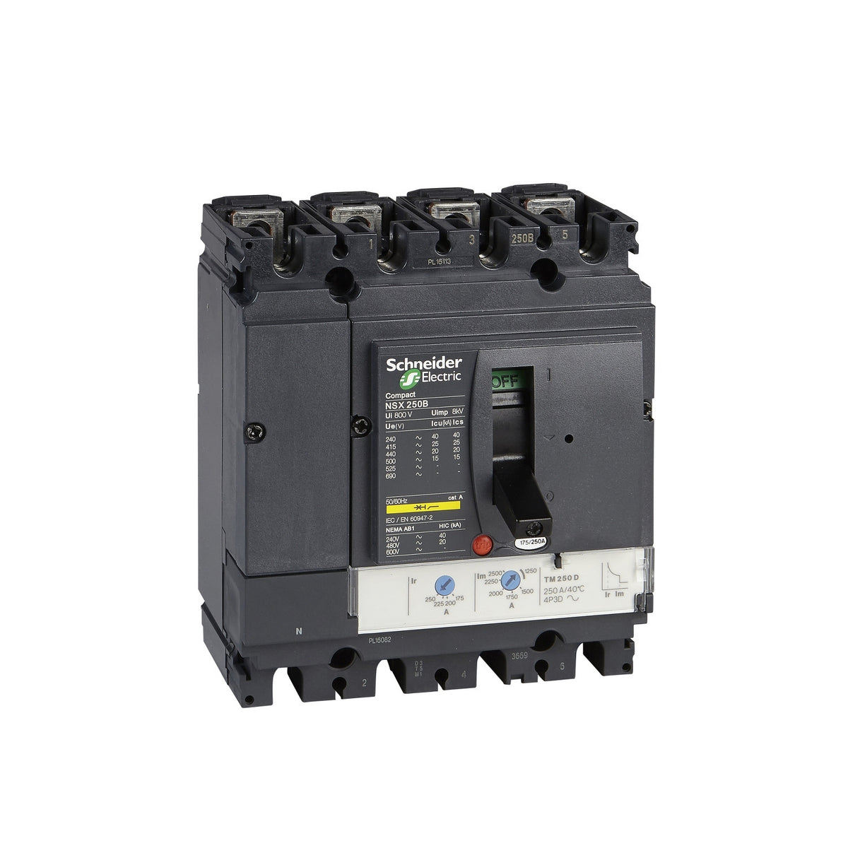 Schneider Electric LV430320 Molded Case Circuit Breakers MCCB | ComPacT NSX160B