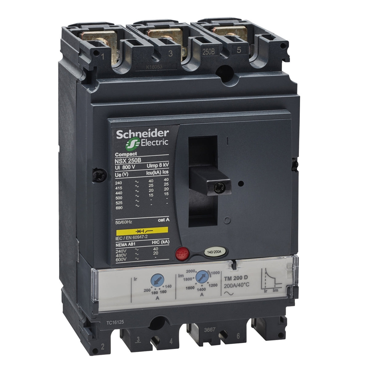 Schneider Electric LV431111 Molded Case Circuit Breakers MCCB | ComPacT NSX250B