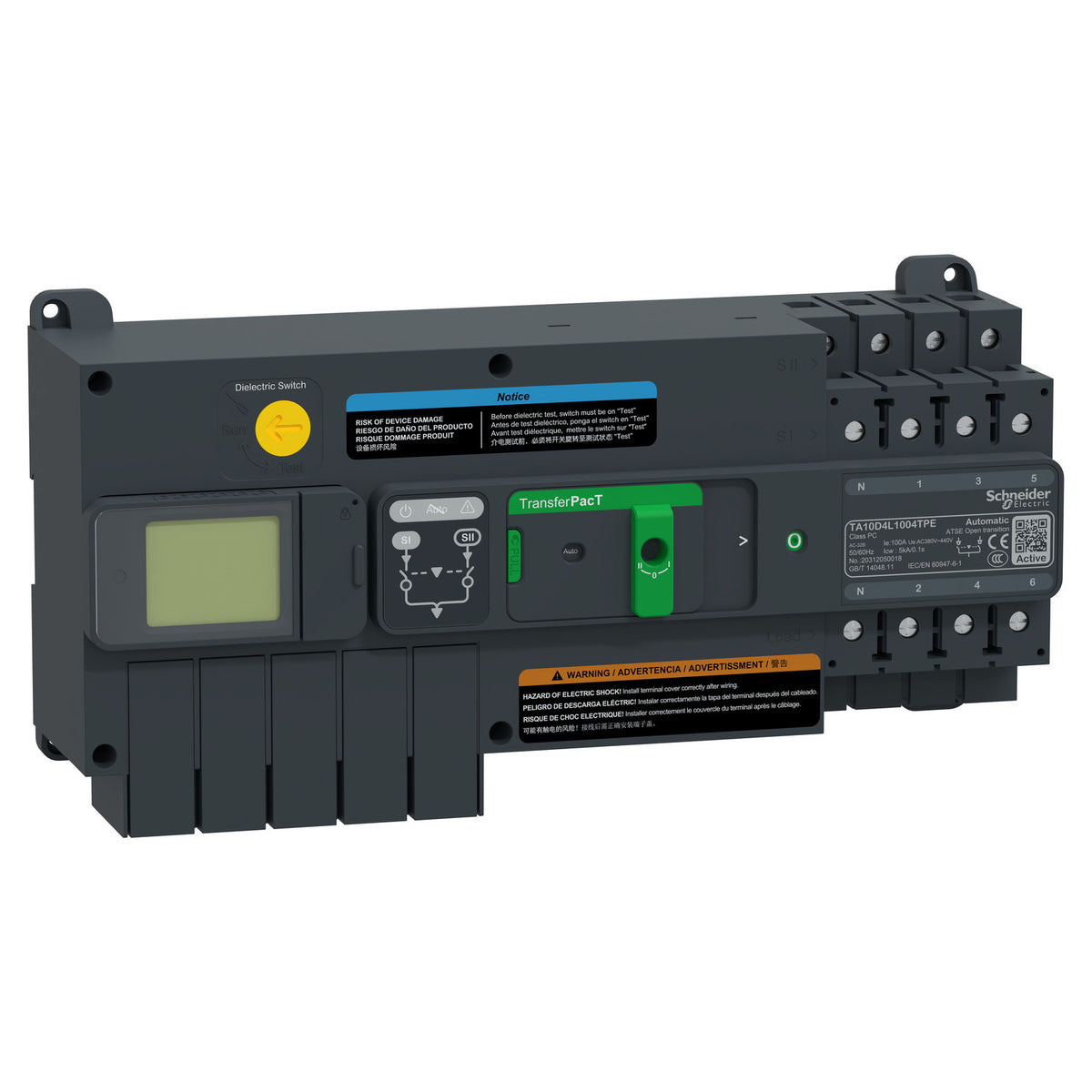 Schneider Electric TA10D4L1004TPE Changeover & Transfer Switches | Low Voltage Products and Systems