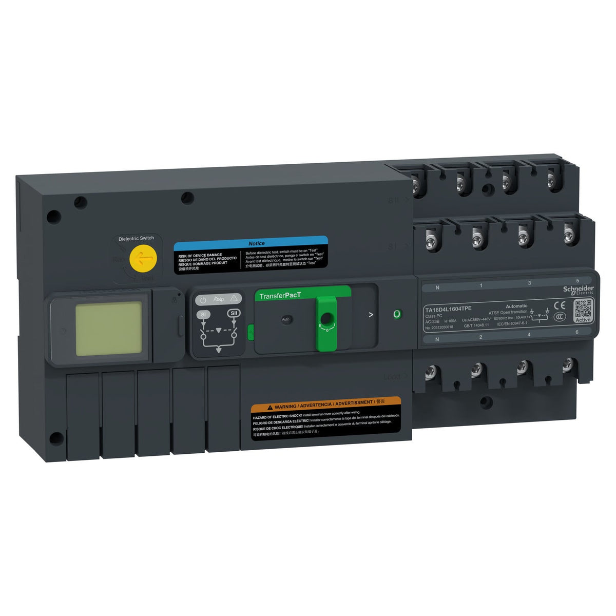 Schneider Electric TA16D4L1604TPE Changeover & Transfer Switches | Low Voltage Products and Systems