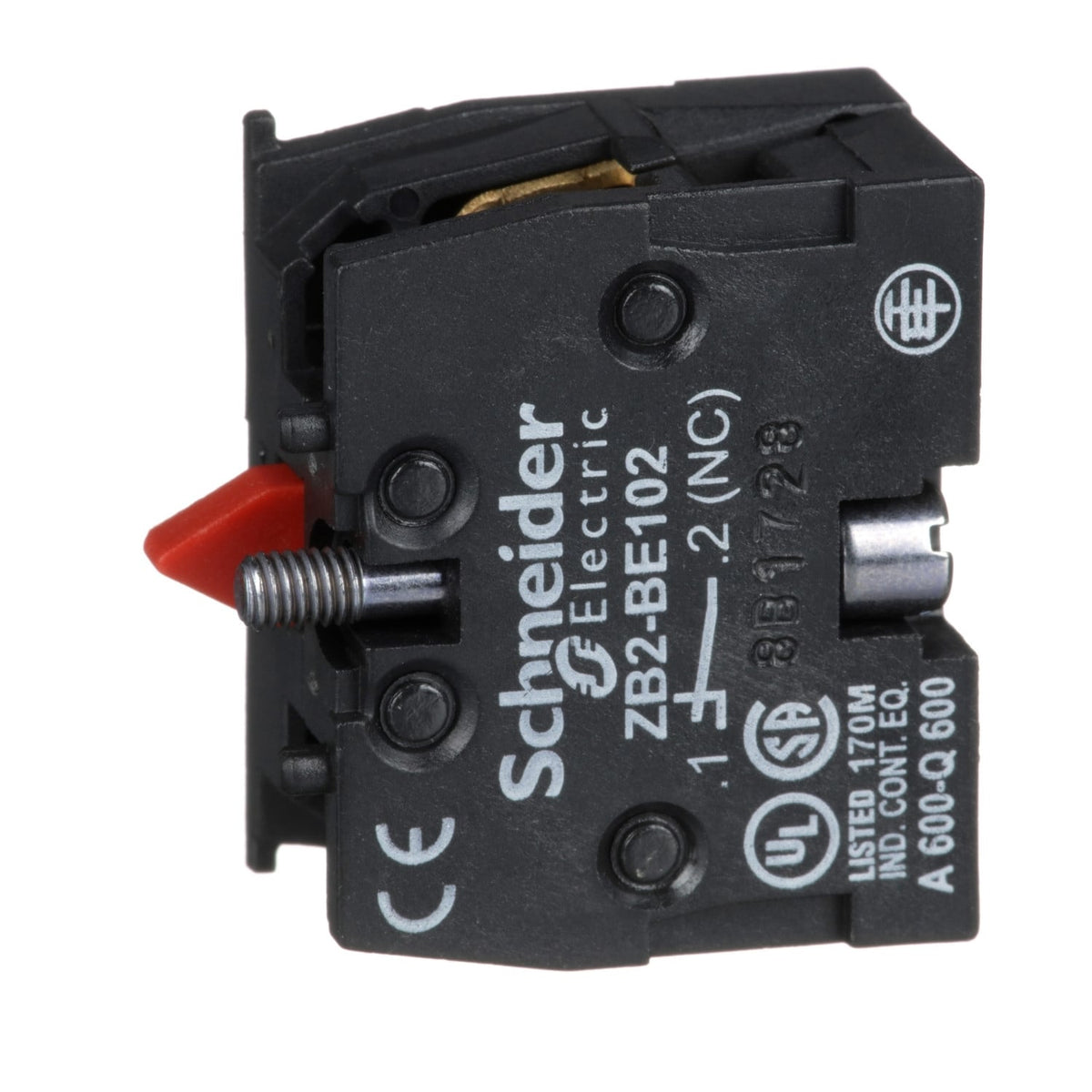 Schneider Electric ZB2BE102 Electrical Auxiliary Contacts & Accessories | Harmony XAC Pendant control stations