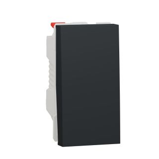 Schneider Electric New Unica NU310354 Two-Way Switch, 10AX, 1 Module, IP4X, Anthracite