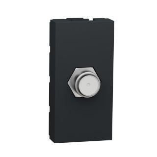 Schneider Electric New Unica NU346854 TV Socket, F-Type, 1 Module, Anthracite