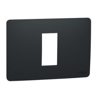 Schneider Electric New Unica NU210154 Studio Cover Frame, 1 Gang, Anthracite
