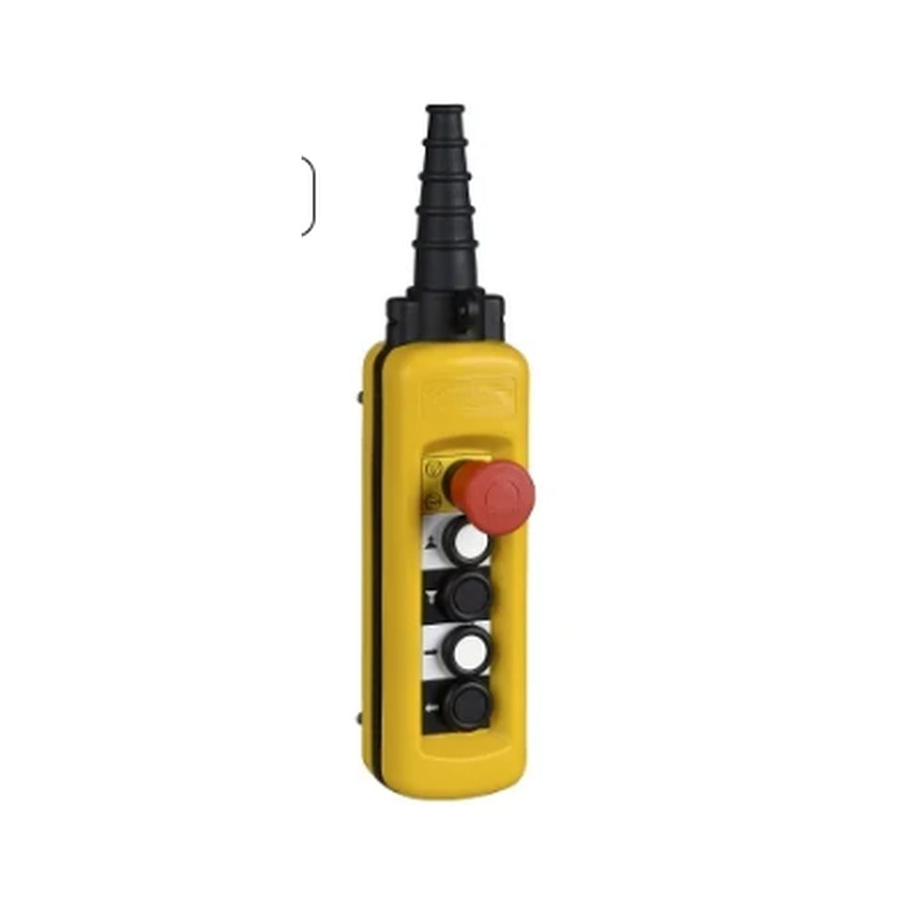 Schneider XACA4913 Harmony XAC Pendant Control Station | 4 Push Buttons, 1 Emergency Stop | Harmony XAC product image